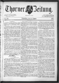 Thorner Zeitung 1891, Nr. 241