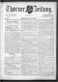 Thorner Zeitung 1891, Nr. 249