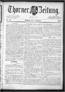 Thorner Zeitung 1891, Nr. 258