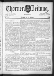 Thorner Zeitung 1891, Nr. 270