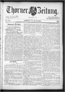 Thorner Zeitung 1891, Nr. 273