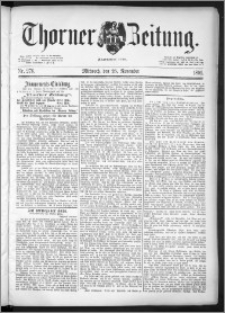 Thorner Zeitung 1891, Nr. 276