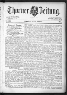 Thorner Zeitung 1891, Nr. 279