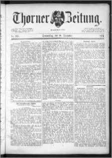 Thorner Zeitung 1891, Nr. 289