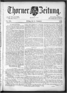 Thorner Zeitung 1891, Nr. 290 + Beilage