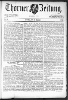 Thorner Zeitung 1892. Nr. 3