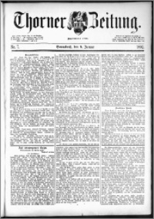 Thorner Zeitung 1892. Nr. 7