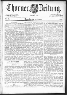 Thorner Zeitung 1892. Nr. 35