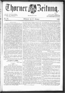 Thorner Zeitung 1892. Nr. 40