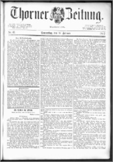 Thorner Zeitung 1892. Nr. 41