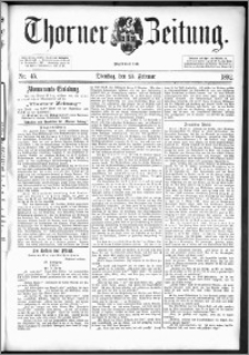 Thorner Zeitung 1892. Nr. 45