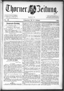 Thorner Zeitung 1892. Nr. 49