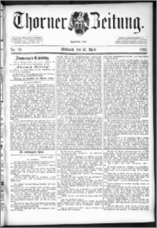 Thorner Zeitung 1892. Nr. 98