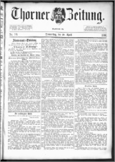 Thorner Zeitung 1892. Nr. 99