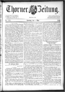 Thorner Zeitung 1892. Nr. 102 + Beilage