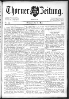 Thorner Zeitung 1892. Nr. 112
