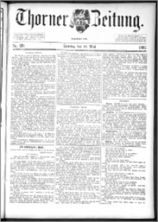 Thorner Zeitung 1892. Nr. 119 + Beilage