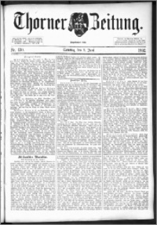 Thorner Zeitung 1892. Nr. 130 + Beilage