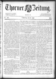 Thorner Zeitung 1892. Nr. 138 + Beilage