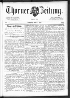 Thorner Zeitung 1892. Nr. 177 + Beilage