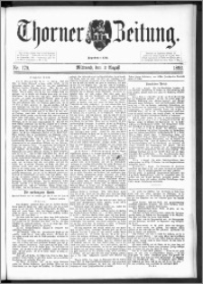 Thorner Zeitung 1892. Nr. 179