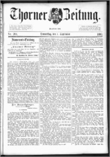 Thorner Zeitung 1892. Nr. 204