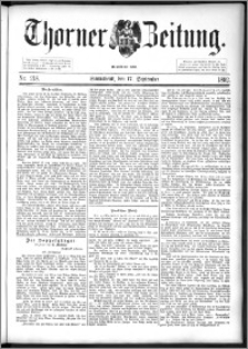 Thorner Zeitung 1892. Nr. 218
