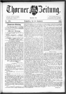 Thorner Zeitung 1892. Nr. 228