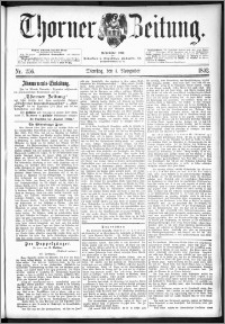 Thorner Zeitung 1892. Nr. 256