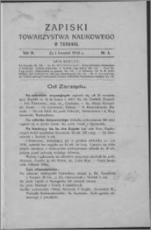 Zapiski Towarzystwa Naukowego w Toruniu, T. 4 nr 5, (1918)