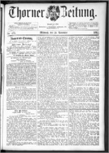 Thorner Zeitung 1892. Nr. 275