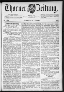 Thorner Zeitung 1892. Nr. 279 + Beilage