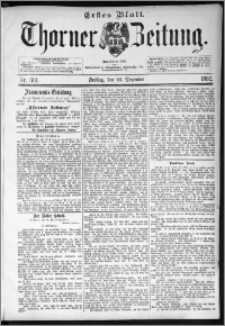 Thorner Zeitung 1892. Nr. 301 Erstes Blatt