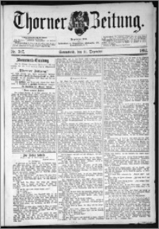 Thorner Zeitung 1892. Nr. 307 + Beilagenwerbung