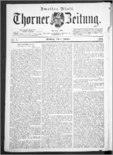 Thorner Zeitung 1893, Nr. 1 Zweites Blatt