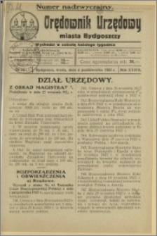 Orędownik Urzędowy Miasta Bydgoszczy, R.39, 1922, Nr 16
