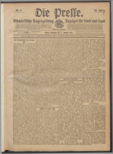 Die Presse 1910, Jg. 28, Nr. 2 Zweites Blatt, Drittes Blatt