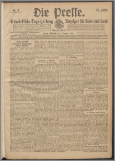 Die Presse 1910, Jg. 28, Nr. 3 Zweites Blatt, Drittes Blatt