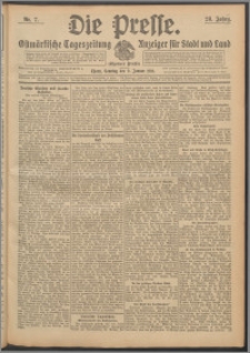 Die Presse 1910, Jg. 28, Nr. 7 Zweites Blatt, Drittes Blatt