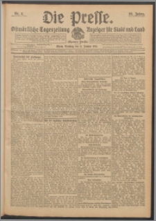 Die Presse 1910, Jg. 28, Nr. 8 Zweites Blatt, Drittes Blatt