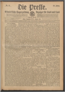 Die Presse 1910, Jg. 28, Nr. 12 Zweites Blatt, Drittes Blatt