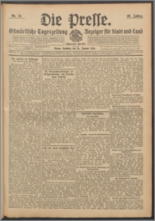 Die Presse 1910, Jg. 28, Nr. 13 Zweites Blatt, Drittes Blatt, Viertes Blatt