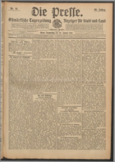 Die Presse 1910, Jg. 28, Nr. 16 Zweites Blatt, Drittes Blatt