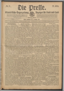 Die Presse 1910, Jg. 28, Nr. 17 Zweites Blatt, Drittes Blatt