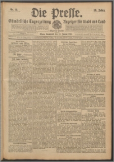 Die Presse 1910, Jg. 28, Nr. 18 Zweites Blatt