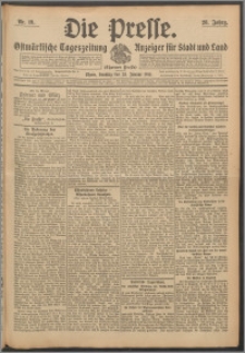 Die Presse 1910, Jg. 28, Nr. 19 Zweites Blatt
