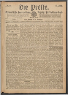 Die Presse 1910, Jg. 28, Nr. 21 Zweites Blatt, Drittes Blatt
