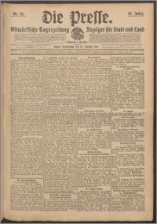 Die Presse 1910, Jg. 28, Nr. 22 Zweites Blatt, Drittes Blatt