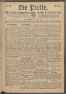 Die Presse 1910, Jg. 28, Nr. 28 Zweites Blatt, Drittes Blatt