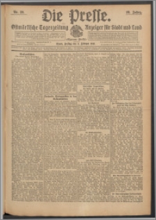 Die Presse 1910, Jg. 28, Nr. 29 Zweites Blatt, Drittes Blatt